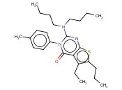 2-(DIBUTYLAMINO)-5-ETHYL-6-PROPYL-3-P-TOLYLTHIENO[2,3-D]PYRIMIDIN-4(3H)-ONE