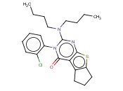 3-(2-CHLOROPHENYL)-2-(DIBUTYLAMINO)-6,7-DIHYDRO-3H-CYCLOPENTA[4,5]THIENO[2,3-D]PYRIMIDIN-4(5H)-ONE