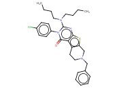 7-BENZYL-3-(4-CHLOROPHENYL)-2-(DIBUTYLAMINO)-5,6,7,8-TETRAHYDROPYRIDO[4',3':4,5]THIENO[2,3-D]PYRIMIDIN-4(3H)-ONE
