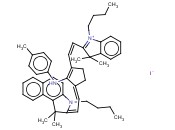 1-BUTYL-2-((E)-2-((3E)-3-[(2Z)-2-(3-BUTYL-1,1-DIMETHYL-1,3-DIHYDRO-2H-BENZO[E]INDOL-2-YLIDENE)ETHYLIDENE]-2-[(4-METHYLPHENYL)AMINO]CYCLOPENT-1-EN-1-YL)VINYL)-3,3-DIMETHYL-3H-INDOLIUM IODIDE