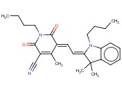 1-丁基-5-[2-(1-丁基-3,3-<span class='lighter'>二甲基</span>-1,3-<span class='lighter'>二</span>氢吲哚-2-亚基)<span class='lighter'>乙</span>亚基]-4-<span class='lighter'>甲基</span>-2,6-<span class='lighter'>二</span>氧代-1,2,5,6-四氢吡啶-3-甲<span class='lighter'>腈</span>