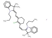 1-BUTYL-2-((E)-2-((3E)-3-[(2Z)-2-(1-BUTYL-3,3-DIMETHYL-1,3-DIHYDRO-2H-INDOL-2-YLIDENE)ETHYLIDENE]-2-CHLOROCYCLOHEX-1-EN-1-YL)VINYL)-3,3-DIMETHYL-3H-INDOLIUM IODIDE
