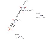 (1,3-DIBUTYLBARBITURIC ACID-(5))-(3-METHYL-1-P-SULFOPHENYL-5-PYRAZOLON(4))PENTAMETHINEOXONOL TRIETHYLAMINE SALT