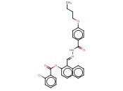1-(2-(4-BUTOXYBENZOYL)CARBOHYDRAZONOYL)-2-NAPHTHYL <span class='lighter'>2-CHLOROBENZOATE</span>