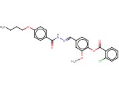 4-(2-(4-BUTOXYBENZOYL)CARBOHYDRAZONOYL)-2-METHOXYPHENYL <span class='lighter'>2-CHLOROBENZOATE</span>