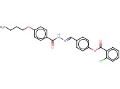 4-(2-(4-BUTOXYBENZOYL)CARBOHYDRAZONOYL)PHENYL <span class='lighter'>2-CHLOROBENZOATE</span>