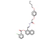 1-(2-((4-BUTOXYPHENOXY)ACETYL)CARBOHYDRAZONOYL)-2-NAPHTHYL <span class='lighter'>2-CHLOROBENZOATE</span>