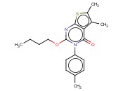 2-BUTOXY-5,6-DIMETHYL-3-P-TOLYLTHIENO[2,3-D]PYRIMIDIN-4(3H)-ONE