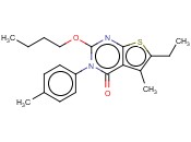 2-BUTOXY-6-ETHYL-5-METHYL-3-P-TOLYLTHIENO[2,3-D]PYRIMIDIN-4(3H)-ONE