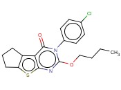 2-BUTOXY-3-(4-CHLOROPHENYL)-6,7-DIHYDRO-3H-CYCLOPENTA[4,5]THIENO[2,3-D]PYRIMIDIN-4(5H)-ONE
