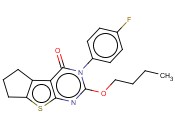 2-BUTOXY-3-(4-FLUOROPHENYL)-6,7-DIHYDRO-3H-CYCLOPENTA[4,5]THIENO[2,3-D]PYRIMIDIN-4(5H)-ONE