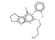 2-BUTOXY-3-(2-CHLOROPHENYL)-6,7-DIHYDRO-3H-CYCLOPENTA[4,5]THIENO[2,3-D]PYRIMIDIN-4(5H)-ONE