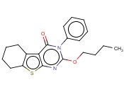 2-BUTOXY-3-PHENYL-5,6,7,8-TETRAHYDROBENZO[4,5]THIENO[2,3-D]PYRIMIDIN-4(3H)-ONE