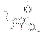 2-(4-FLUOROPHENOXY)-6-BUTYL-5-METHYL-3-P-TOLYLTHIENO[2,3-D]PYRIMIDIN-4(3H)-ONE