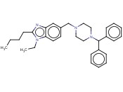 2-丁基-5-[[4-(二苯<span class='lighter'>甲基</span>)哌嗪-1-基]<span class='lighter'>甲基</span>]-1-乙基<span class='lighter'>苯并咪唑</span>