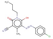 1-丁基-5-[(4-<span class='lighter'>氯苯</span>基)偶氮]-1,2-二氢-6-羟基-4-甲基-2-氧代-3-吡啶<span class='lighter'>腈</span>