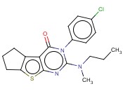 3-(4-CHLOROPHENYL)-2-(METHYL(PROPYL)AMINO)-6,7-DIHYDRO-3H-CYCLOPENTA[4,5]THIENO[2,3-D]PYRIMIDIN-4(5H)-ONE