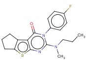 3-(4-FLUOROPHENYL)-2-(METHYL(PROPYL)AMINO)-6,7-DIHYDRO-3H-CYCLOPENTA[4,5]THIENO[2,3-D]PYRIMIDIN-4(5H)-ONE