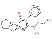 2-(METHYL(PROPYL)AMINO)-3-PHENYL-6,7-DIHYDRO-3H-CYCLOPENTA[4,5]THIENO[2,3-D]PYRIMIDIN-4(5H)-ONE