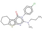 3-(4-CHLOROPHENYL)-2-(METHYL(PROPYL)AMINO)-5,6,7,8-TETRAHYDROBENZO[4,5]THIENO[2,3-D]PYRIMIDIN-4(3H)-ONE