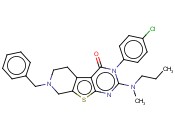 7-BENZYL-3-(4-CHLOROPHENYL)-2-(METHYL(PROPYL)AMINO)-5,6,7,8-TETRAHYDROPYRIDO[4',3':4,5]THIENO[2,3-D]PYRIMIDIN-4(3H)-ONE