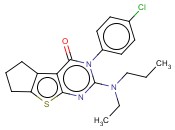 3-(4-CHLOROPHENYL)-2-(ETHYL(PROPYL)AMINO)-6,7-DIHYDRO-3H-CYCLOPENTA[4,5]THIENO[2,3-D]PYRIMIDIN-4(5H)-ONE