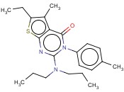 2-(DIPROPYLAMINO)-6-ETHYL-5-METHYL-3-P-TOLYLTHIENO[2,3-D]PYRIMIDIN-4(3H)-ONE