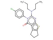 3-(4-CHLOROPHENYL)-2-(DIPROPYLAMINO)-6,7-DIHYDRO-3H-CYCLOPENTA[4,5]THIENO[2,3-D]PYRIMIDIN-4(5H)-ONE