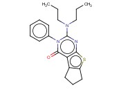 2-(DIPROPYLAMINO)-3-PHENYL-6,7-DIHYDRO-3H-CYCLOPENTA[4,5]THIENO[2,3-D]PYRIMIDIN-4(5H)-ONE