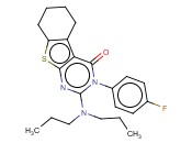 2-(DIPROPYLAMINO)-3-(4-FLUOROPHENYL)-5,6,7,8-TETRAHYDROBENZO[4,5]THIENO[2,3-D]PYRIMIDIN-4(3H)-ONE