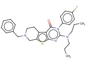 7-BENZYL-2-(DIPROPYLAMINO)-3-(4-FLUOROPHENYL)-5,6,7,8-TETRAHYDROPYRIDO[4',3':4,5]THIENO[2,3-D]PYRIMIDIN-4(3H)-ONE
