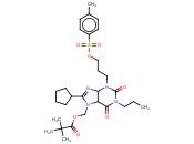 (8-CYCLOPENTYL-2,6-DIOXO-1-PROPYL-3-(3-(TOSYLOXY)PROPYL)-1,3,4,6-TETRAHYDRO-2H-PURIN-7(5H)-YL)METHYL PIVALATE