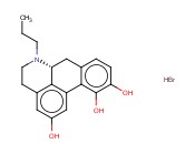 R(-)-2,10,11-TRIHYDROXY-N-PROPYLNORAPORPHINE <span class='lighter'>HYDROBROMIDE</span>