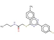 2-[[2-(4-FLUOROPHENYL)-7-METHYL-4-QUINAZOLINYL]THIO]-N-PROPYL-ACETAMIDE