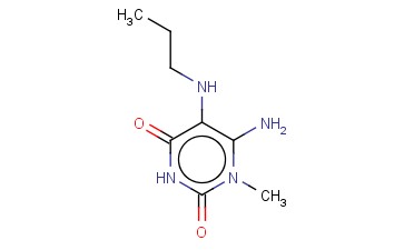 6-AMINO-5-PROPYLAMINO-1-<span class='lighter'>METHYLURACIL</span>
