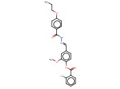 2-METHOXY-4-(2-(4-PROPOXYBENZOYL)CARBOHYDRAZONOYL)PHENYL <span class='lighter'>2-CHLOROBENZOATE</span>