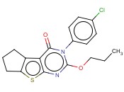 3-(4-CHLOROPHENYL)-2-PROPOXY-6,7-DIHYDRO-3H-CYCLOPENTA[4,5]THIENO[2,3-D]PYRIMIDIN-4(5H)-ONE