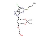 2-(((3AR,4S,6R,6AS)-6-(7-CHLORO-5-(PROPYLTHIO)-3H-[1,2,3]TRIAZOLO[4,5-D]PYRIMIDIN-3-Y1)-2,2-DIMETHYLTETRAHYDRO-3AH-CYCLOPENTA[D] [1,3]DIOXOL-4-YL)OXY)ETHANOL