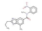 1H-BENZIMIDAZOLE-5-CARBOXAMIDE, N,7-DIMETHYL-N-(2-NITROPHENYL)-2-PROPYL-