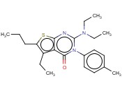 2-(DIETHYLAMINO)-5-ETHYL-6-PROPYL-3-P-TOLYLTHIENO[2,3-D]PYRIMIDIN-4(3H)-ONE