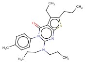 2-(DIPROPYLAMINO)-5-ETHYL-6-PROPYL-3-P-TOLYLTHIENO[2,3-D]PYRIMIDIN-4(3H)-ONE
