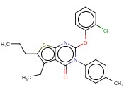 2-(2-CHLOROPHENOXY)-5-ETHYL-6-PROPYL-3-P-TOLYLTHIENO[2,3-D]PYRIMIDIN-4(3H)-ONE