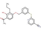 4-PYRIDINECARBONITRILE, 2-[[3-[(4-ACETYL-3-HYDROXY-2-PROPYLPHENOXY)METHYL]PHENYL]THIO]-