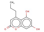 <span class='lighter'>2H-1-BENZOPYRAN-2-ONE</span>, <span class='lighter'>5,7-DIHYDROXY-4-PROPYL-</span>