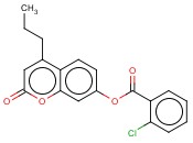 (2-OXO-4-PROPYLCHROMEN-7-YL)-<span class='lighter'>2-CHLOROBENZOATE</span>