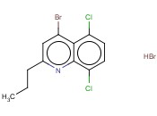 4-BROMO-5,8-DICHLORO-2-PROPYLQUINOLINE <span class='lighter'>HYDROBROMIDE</span>
