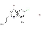 4-BROMO-6-CHLORO-8-METHYL-2-PROPYLQUINOLINE <span class='lighter'>HYDROBROMIDE</span>