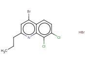 4-BROMO-7,8-DICHLORO-2-PROPYLQUINOLINE <span class='lighter'>HYDROBROMIDE</span>