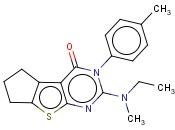 2-(ETHYL(METHYL)AMINO)-3-(P-TOLYL)-6,7-DIHYDRO-3H-CYCLOPENTA[4,5]THIENO[2,3-D]PYRIMIDIN-4(5H)-ONE