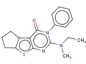 2-(ETHYL(METHYL)AMINO)-3-PHENYL-6,7-DIHYDRO-3H-CYCLOPENTA[4,5]THIENO[2,3-D]PYRIMIDIN-4(5H)-ONE